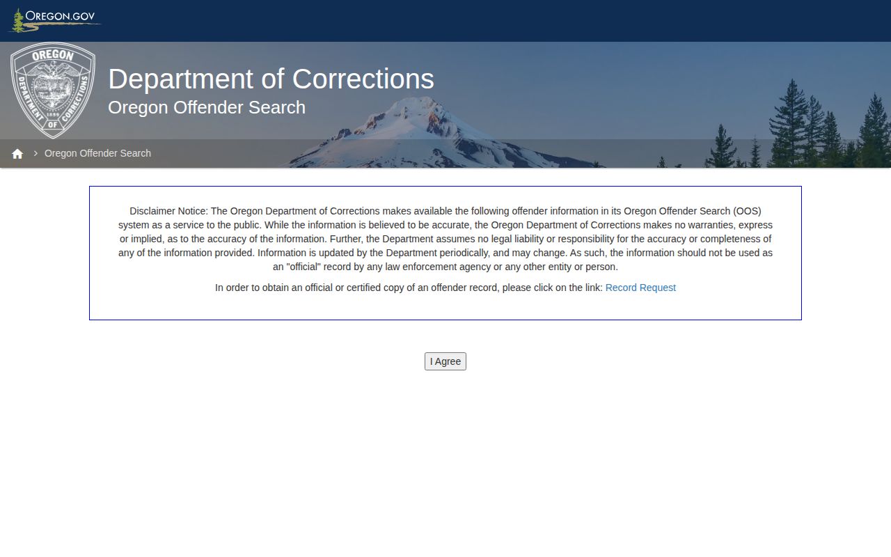 Oregon offender search for Sherman County state inmate release records